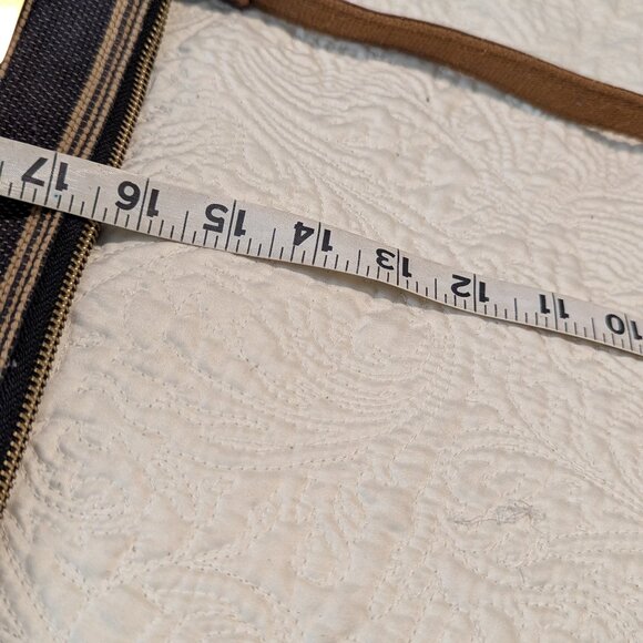 FOSSIL Shoulder bag Canvas and Leather Messenger with Tapestry and Leather - Picture 12 of 12